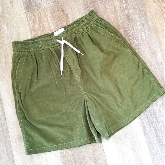 Bhode x Brisbane Moss Corduroy Shorts Needle Grass Green Urban Surf Athleisure - Picture 6 of 11